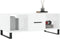vidaXL - Salontafel - 102x50x40 - cm - bewerkt - hout - hoogglans - wit