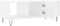 vidaXL - Salontafel - 102x50x40 - cm - bewerkt - hout - hoogglans - wit