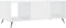 vidaXL - Salontafel - 102x50x40 - cm - bewerkt - hout - hoogglans - wit