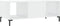 vidaXL - Salontafel - 102x50x40 - cm - bewerkt - hout - hoogglans - wit