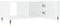 vidaXL - Salontafel - 102x50x40 - cm - bewerkt - hout - hoogglans - wit