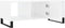 vidaXL - Salontafel - 102x50x40 - cm - bewerkt - hout - hoogglans - wit