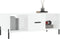 vidaXL - Salontafel - 102x50x40 - cm - bewerkt - hout - hoogglans - wit