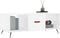 vidaXL - Salontafel - 102x50x40 - cm - bewerkt - hout - hoogglans - wit