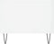 vidaXL - Salontafel - 102x50x40 - cm - bewerkt - hout - hoogglans - wit