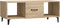 vidaXL - Salontafel - 102x50x40 - cm - bewerkt - hout - sonoma - eikenkleurig