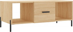 vidaXL - Salontafel - 102x50x40 - cm - bewerkt - hout - sonoma - eikenkleurig