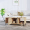 vidaXL - Salontafel - 102x50x40 - cm - bewerkt - hout - sonoma - eikenkleurig