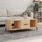 vidaXL - Salontafel - 102x50x40 - cm - bewerkt - hout - sonoma - eikenkleurig