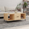 vidaXL - Salontafel - 102x50x40 - cm - bewerkt - hout - sonoma - eikenkleurig