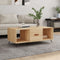 vidaXL - Salontafel - 102x50x40 - cm - bewerkt - hout - sonoma - eikenkleurig