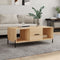 vidaXL - Salontafel - 102x50x40 - cm - bewerkt - hout - sonoma - eikenkleurig