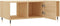 vidaXL - Salontafel - 102x50x40 - cm - bewerkt - hout - sonoma - eikenkleurig