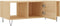 vidaXL - Salontafel - 102x50x40 - cm - bewerkt - hout - sonoma - eikenkleurig
