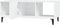 vidaXL - Salontafel - 102x50x40 - cm - bewerkt - hout - wit