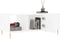 vidaXL - Salontafel - 102x50x40 - cm - bewerkt - hout - wit