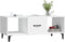 vidaXL - Salontafel - 102x50x40 - cm - bewerkt - hout - wit