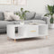 vidaXL - Salontafel - 102x50x40 - cm - bewerkt - hout - wit