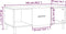 vidaXL - Salontafel - 102x50x40 - cm - bewerkt - hout - wit