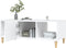 vidaXL - Salontafel - 102x50x40 - cm - bewerkt - hout - wit