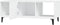 vidaXL - Salontafel - 102x50x40 - cm - bewerkt - hout - wit