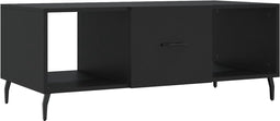 vidaXL - Salontafel - 102x50x40 - cm - bewerkt - hout - zwart
