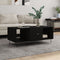 vidaXL - Salontafel - 102x50x40 - cm - bewerkt - hout - zwart