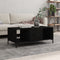 vidaXL - Salontafel - 102x50x40 - cm - bewerkt - hout - zwart