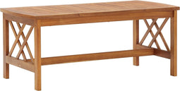 vidaXL - Salontafel - 102x50x43 - cm - massief - acaciahout