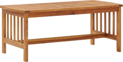 vidaXL - Salontafel - 102x50x43 - cm - massief - acaciahout