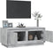 vidaXL - Salontafel - 102x50x44 - cm - bewerkt - hout - betongrijs