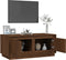 vidaXL - Salontafel - 102x50x44 - cm - bewerkt - hout - bruin - eikenkleur
