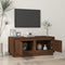 vidaXL - Salontafel - 102x50x44 - cm - bewerkt - hout - bruin - eikenkleur