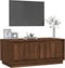 vidaXL - Salontafel - 102x50x44 - cm - bewerkt - hout - bruin - eikenkleur