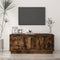 vidaXL - Salontafel - 102x50x44 - cm - bewerkt - hout - gerookt - eikenkleurig