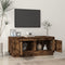 vidaXL - Salontafel - 102x50x44 - cm - bewerkt - hout - gerookt - eikenkleurig
