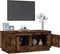 vidaXL - Salontafel - 102x50x44 - cm - bewerkt - hout - gerookt - eikenkleurig