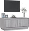 vidaXL - Salontafel - 102x50x44 - cm - bewerkt - hout - grijs - sonoma - eikenkleurig