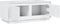 vidaXL - Salontafel - 102x50x44 - cm - bewerkt - hout - hoogglans - wit