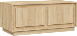 vidaXL - Salontafel - 102x50x44 - cm - bewerkt - hout - sonoma - eikenkleurig