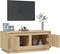 vidaXL - Salontafel - 102x50x44 - cm - bewerkt - hout - sonoma - eikenkleurig