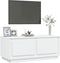 vidaXL - Salontafel - 102x50x44 - cm - bewerkt - hout - wit