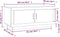 vidaXL - Salontafel - 102x50x45 - cm - bewerkt - hout - betongrijs