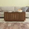 vidaXL - Salontafel - 102x50x45 - cm - bewerkt - hout - bruin - eikenkleur
