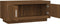vidaXL - Salontafel - 102x50x45 - cm - bewerkt - hout - bruin - eikenkleur