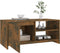vidaXL - Salontafel - 102x50x45 - cm - bewerkt - hout - gerookt - eikenkleurig