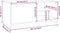 vidaXL - Salontafel - 102x50x45 - cm - bewerkt - hout - gerookt - eikenkleurig