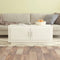 vidaXL - Salontafel - 102x50x45 - cm - bewerkt - hout - wit