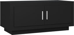 vidaXL - Salontafel - 102x50x45 - cm - bewerkt - hout - zwart