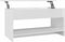 vidaXL - Salontafel - 102x50x52,5 - cm - bewerkt - hout - hoogglans - wit
